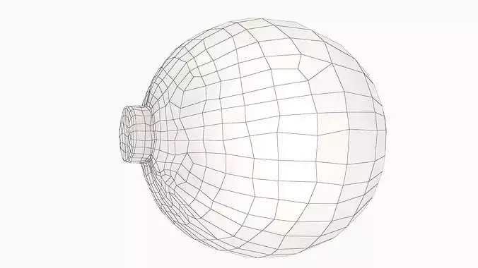 Natural White Cabbage 3D model 7