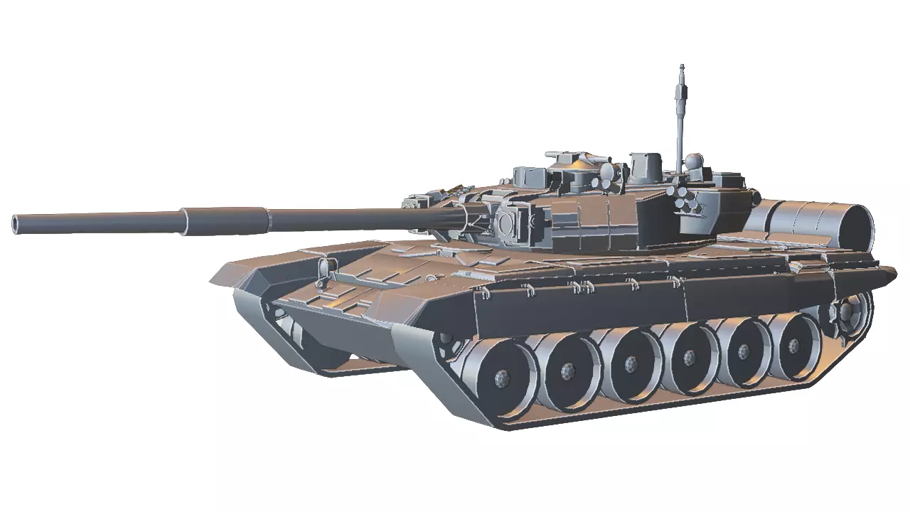 Modern Battle Tank 3D model