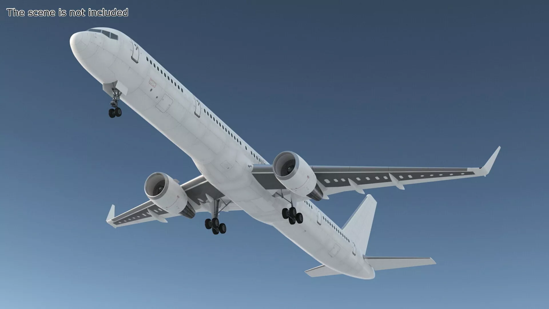 Boeing 757-300 with Cabin and Doors Rigged for Maya 3D model