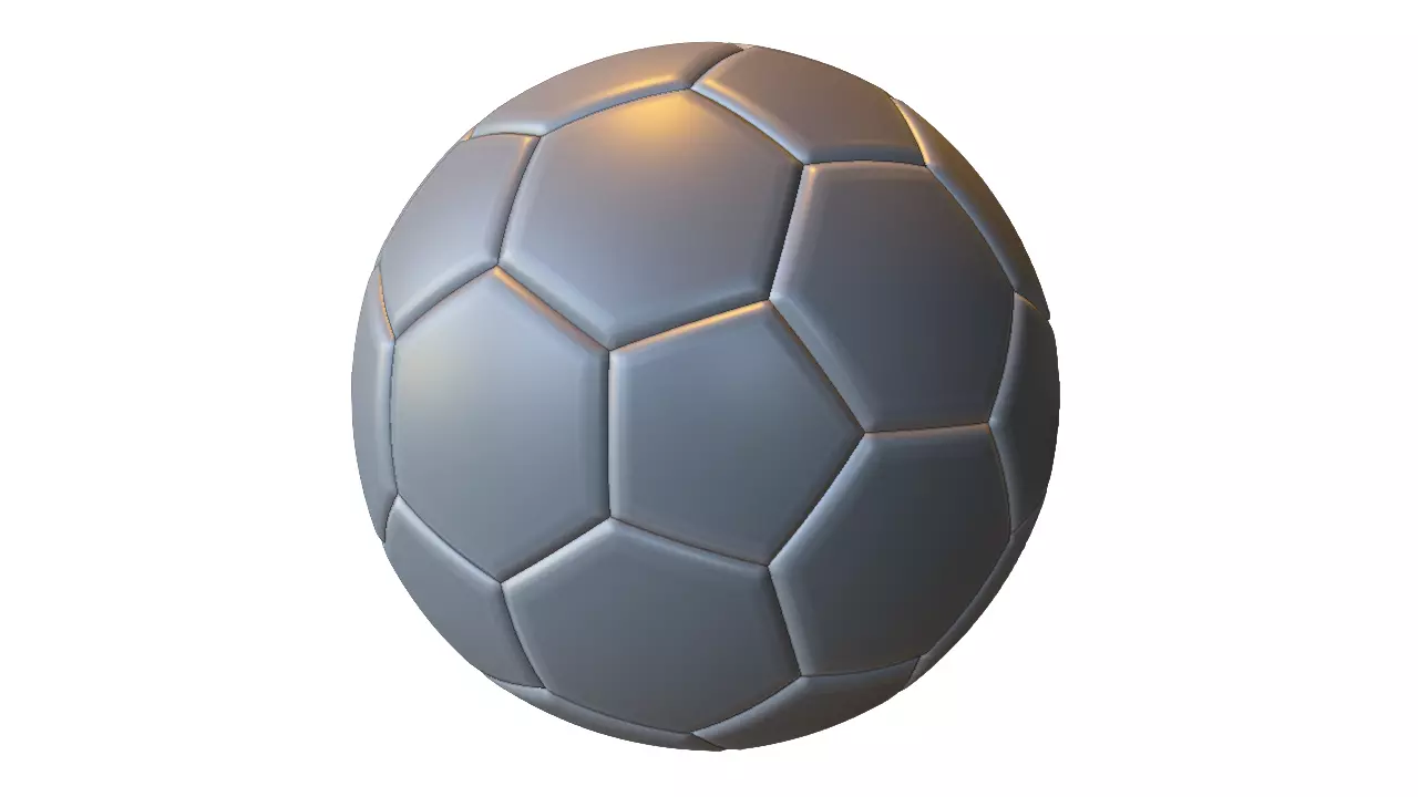 Classic Soccer Ball Low-poly 3D model