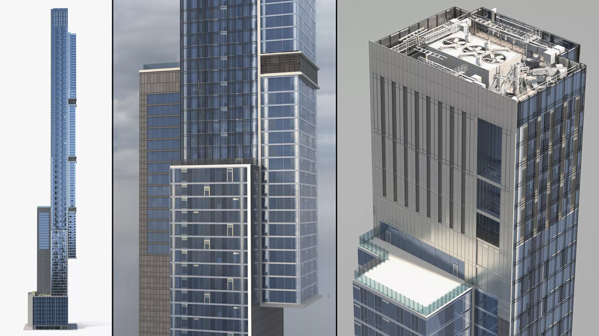 Central Park Tower Residential Skyscraper New York 3D model
