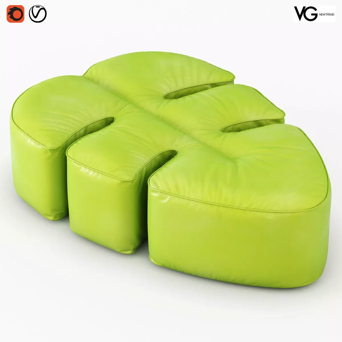 Pouf Philo 3D model_0