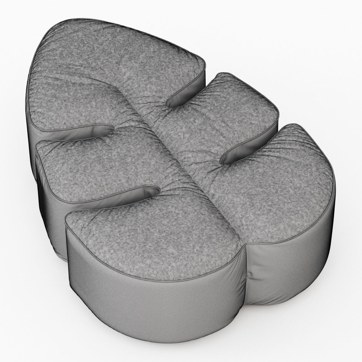 Pouf Philo 3D model_4