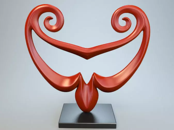 Abstract Figure m032 P 3D print model_0