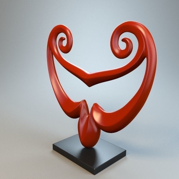 Abstract Figure m032 P 3D print model_2