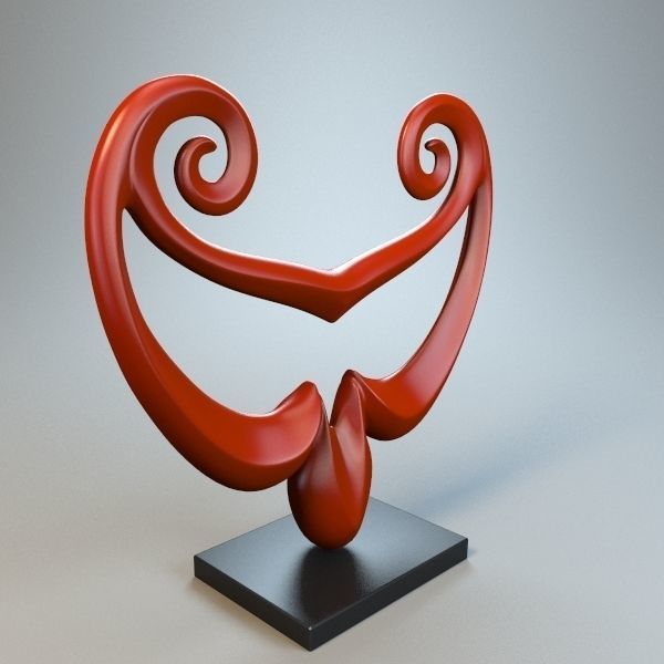 Abstract Figure m032 P 3D print model_3