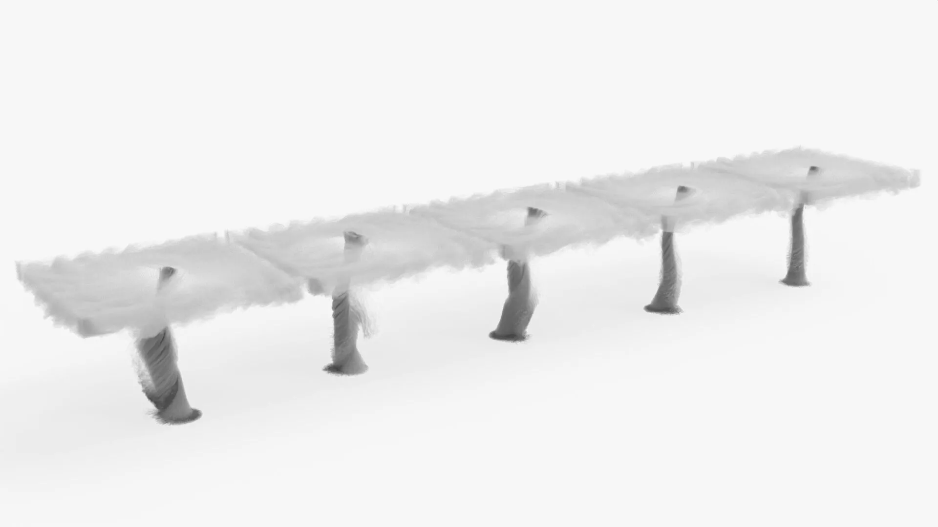 Twisting Tornado Funnel Column VDB for Blender 3D model