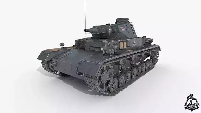 Panzer IV D medium tank gameready
