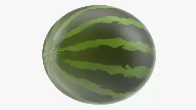 Cartoon Melon 3D model 5