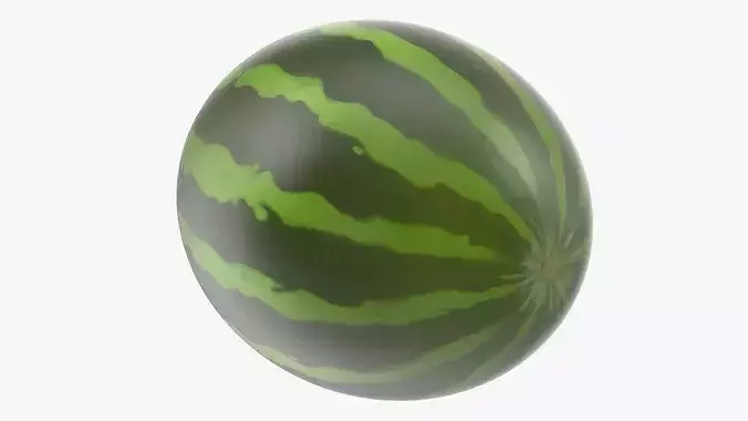 Cartoon Melon 3D model 6