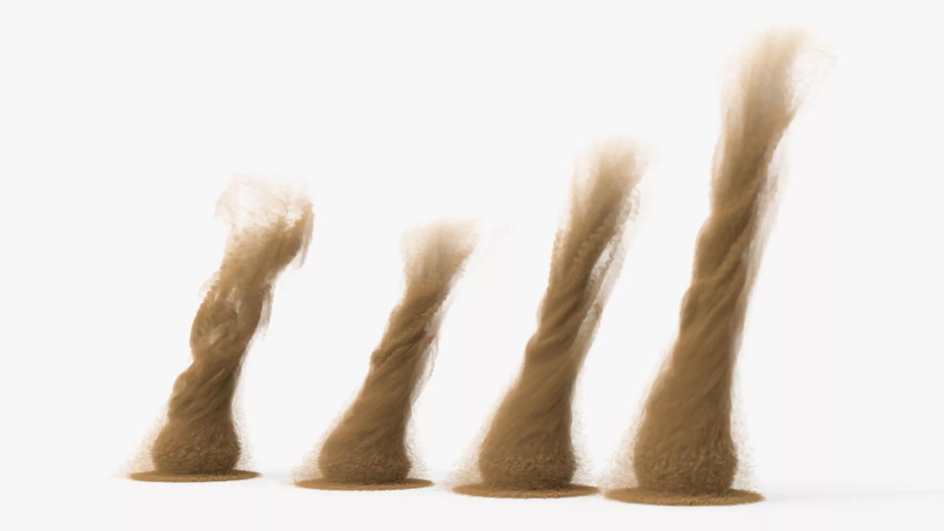 Twisting Dust Devil Sand VDB for Blender 3D model