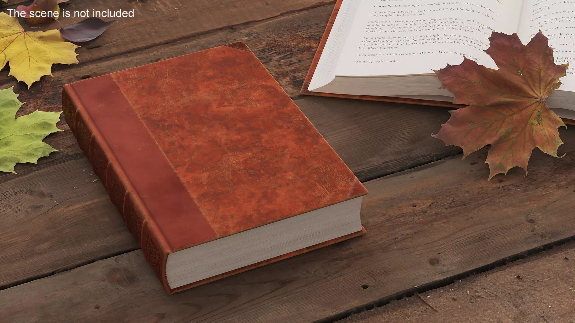 Hardcover Book Rigged For Maya 3D model