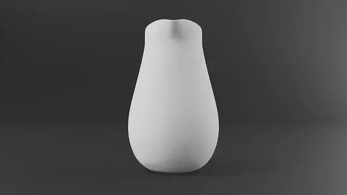 Pitcher Low-poly 3D model 6
