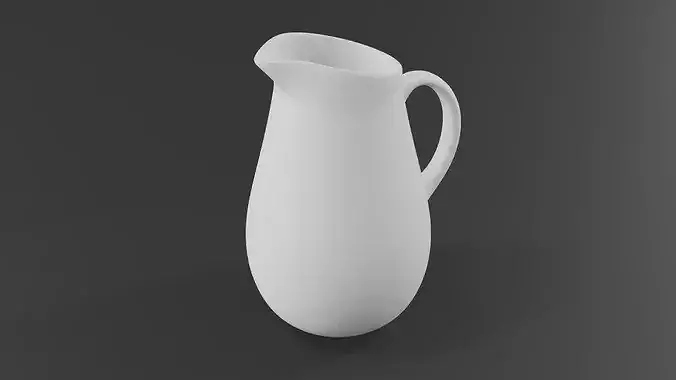 Pitcher Low-poly 3D model