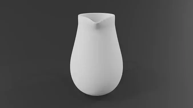 Pitcher Low-poly 3D model 3