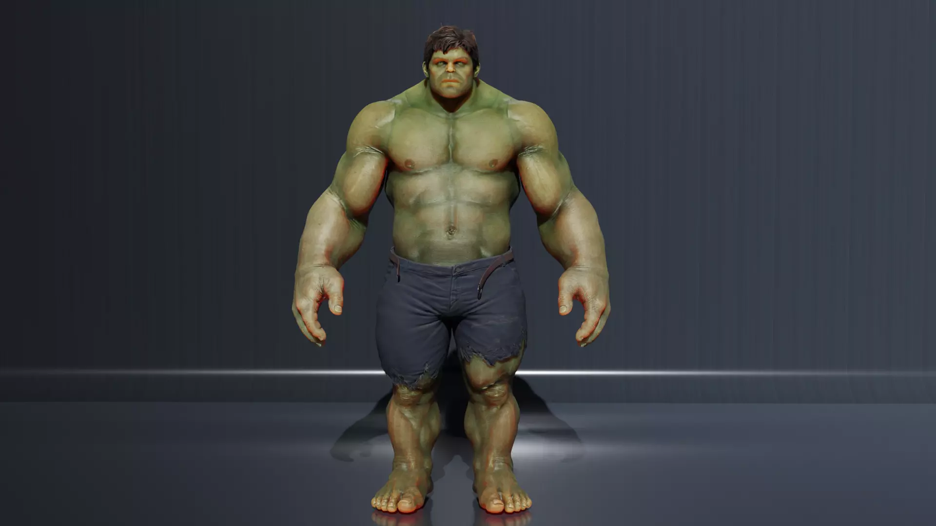 Hulk Iconic Low-poly 3D model