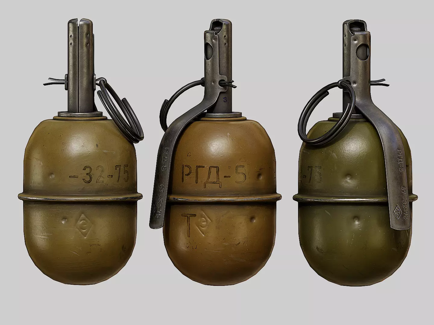 Grenade RGD-5 Low-poly 3D model