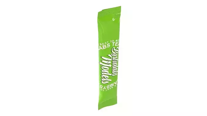 Stick Sachet Low-poly 3D model 5