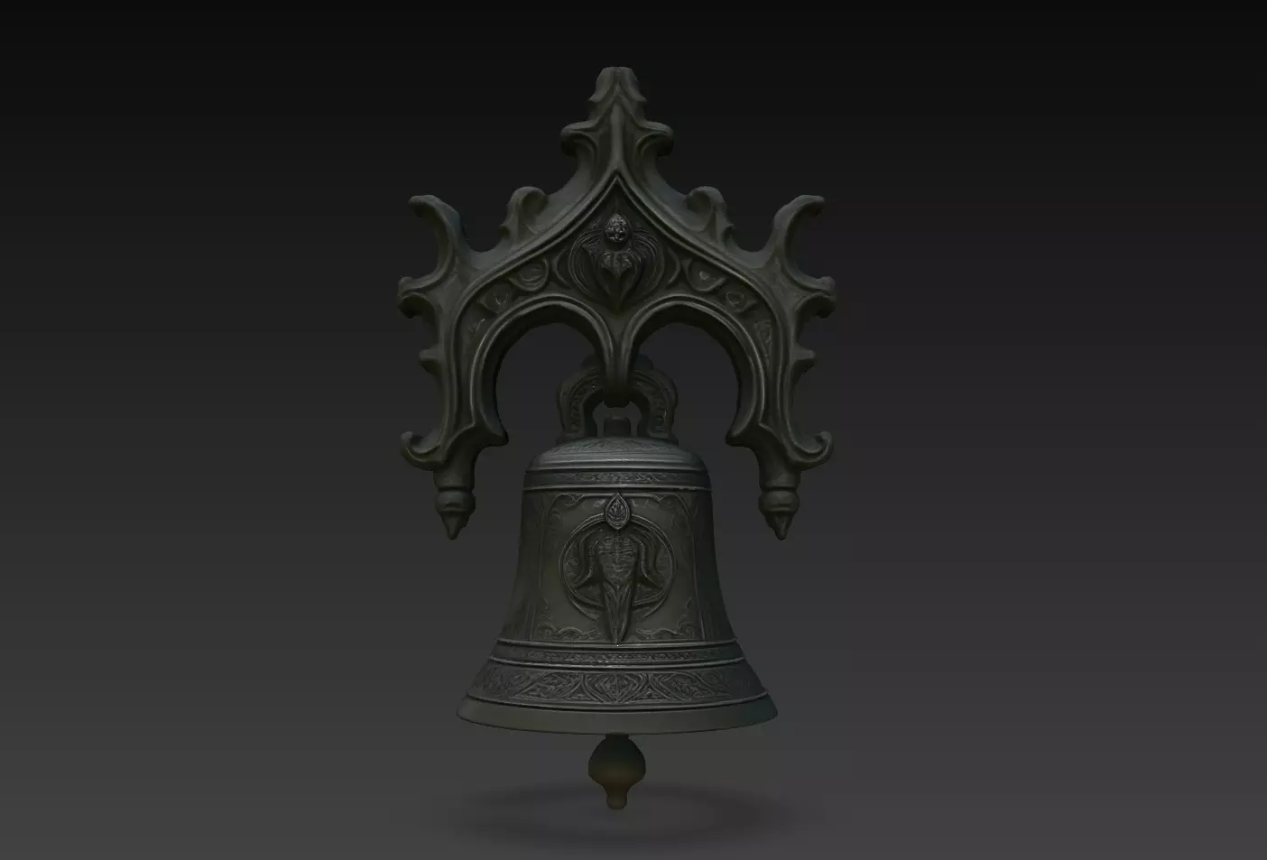 Abyss Cathedral Ritual Bell STL 3D print model