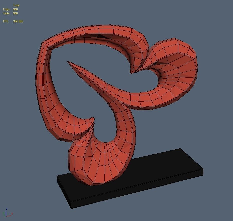 Abstract Figure m031 P 3D print model_6