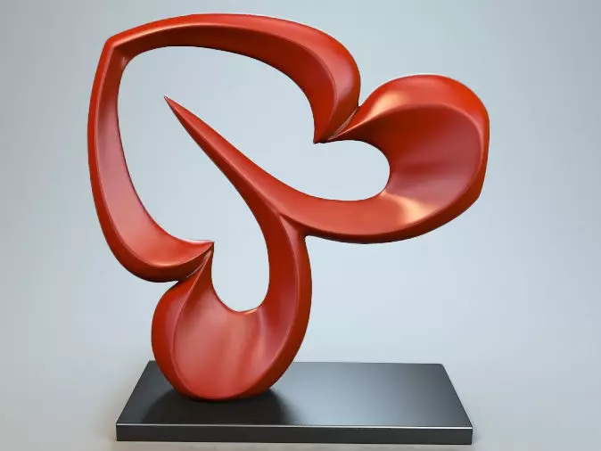 Abstract Figure m031 P 3D print model_0