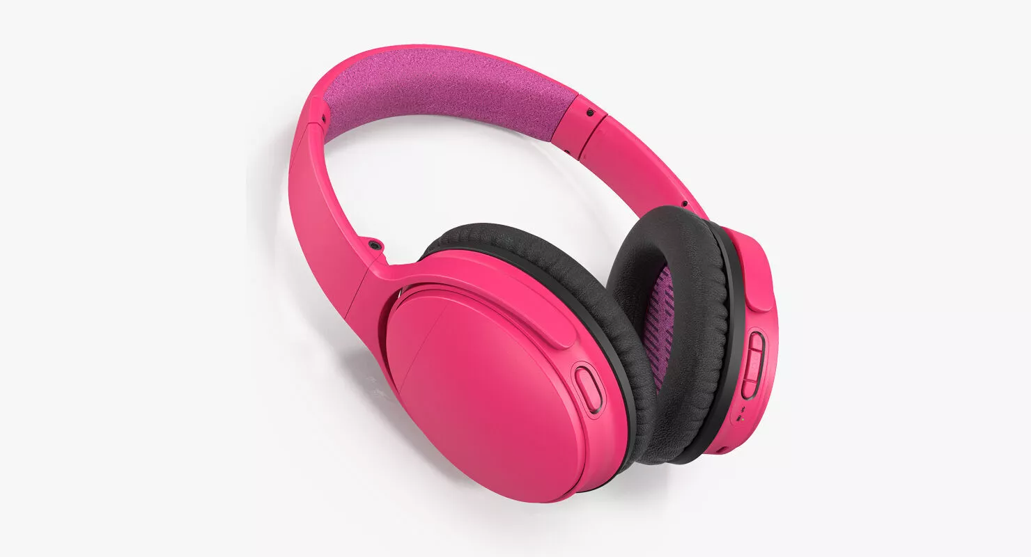 Wireless Headphones Generic Reclining On 3D model