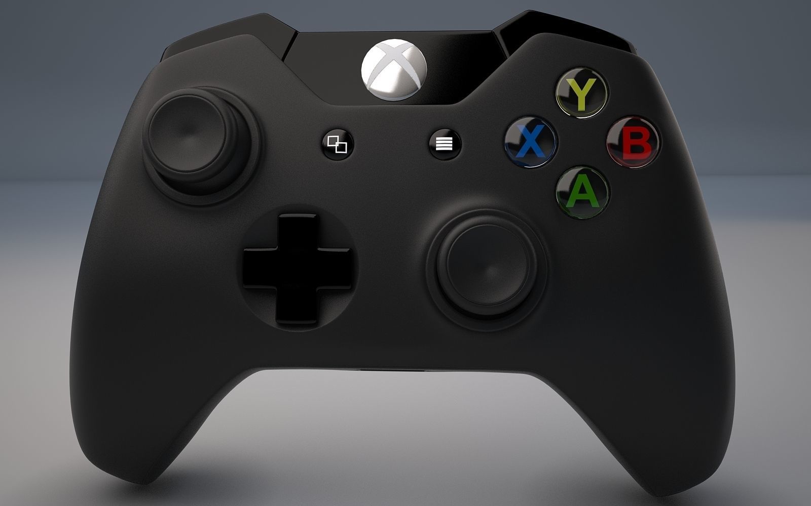 XBOX One Low-poly 3D model_8