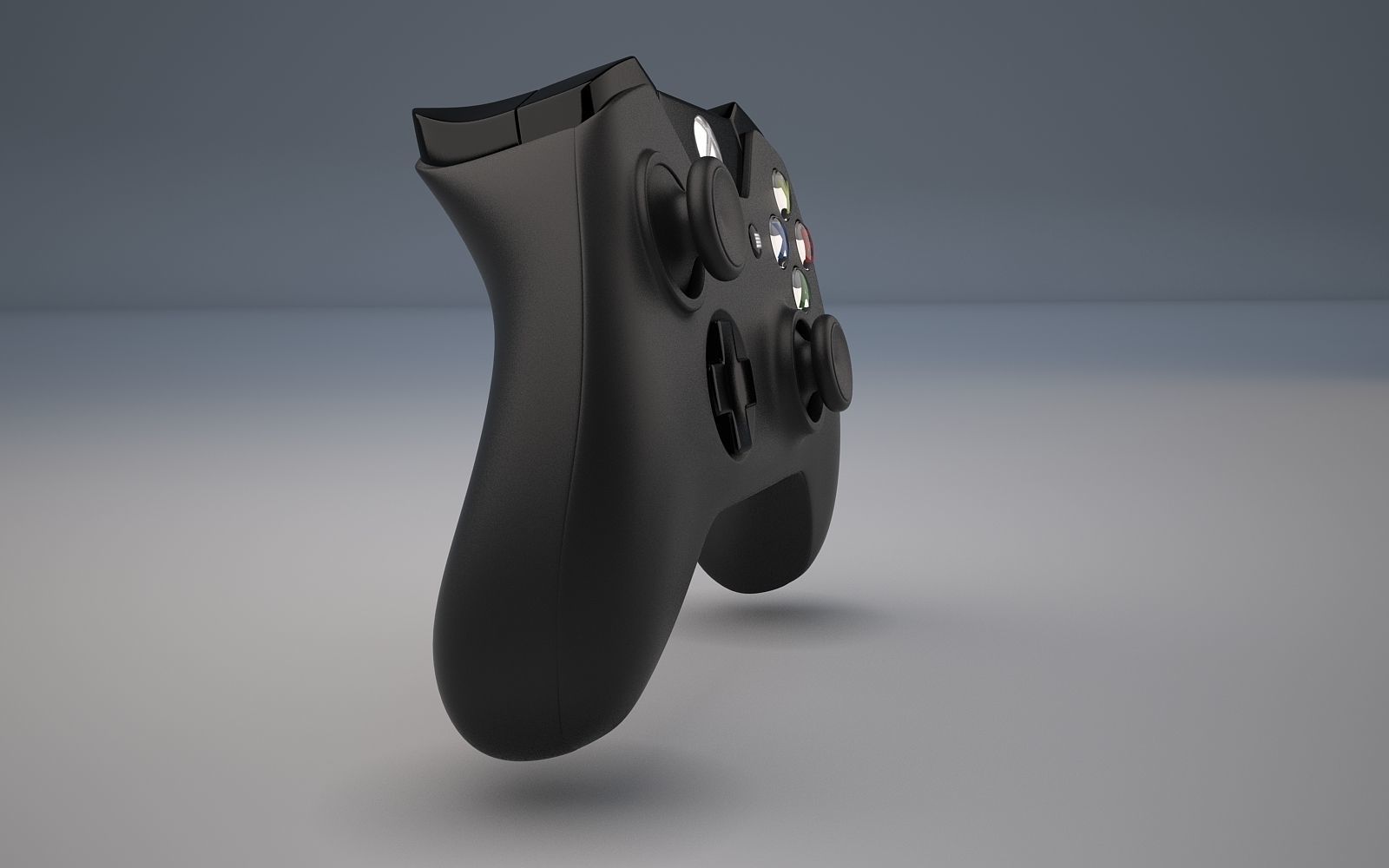 XBOX One Low-poly 3D model_7