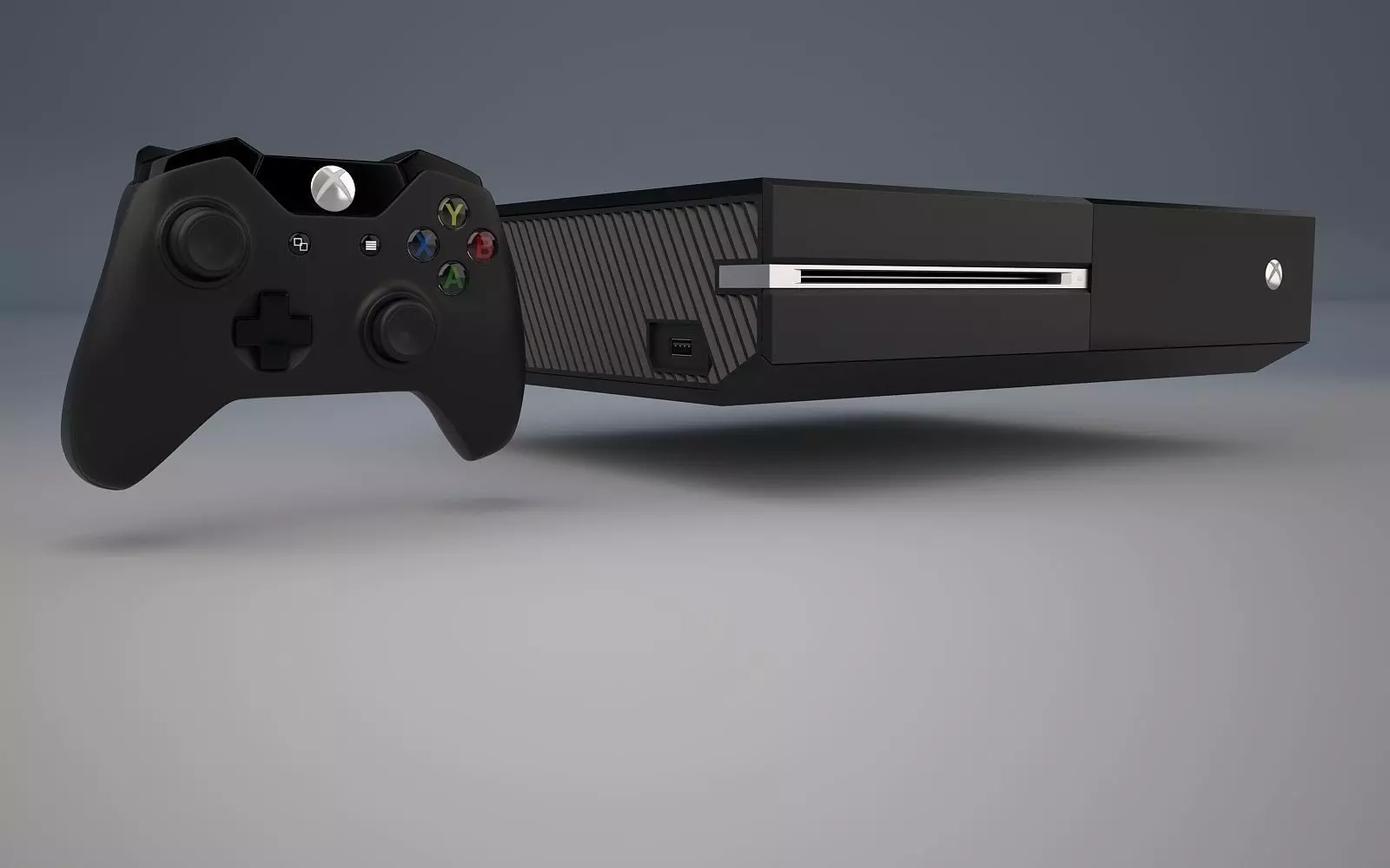 XBOX One Low-poly 3D model_0