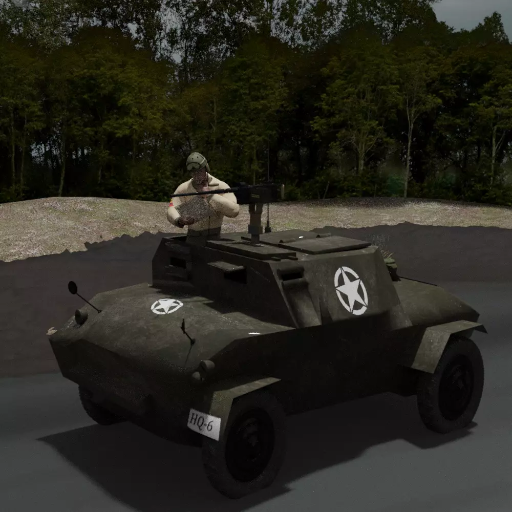 Humber WW2 Allied Scout Car 3D model
