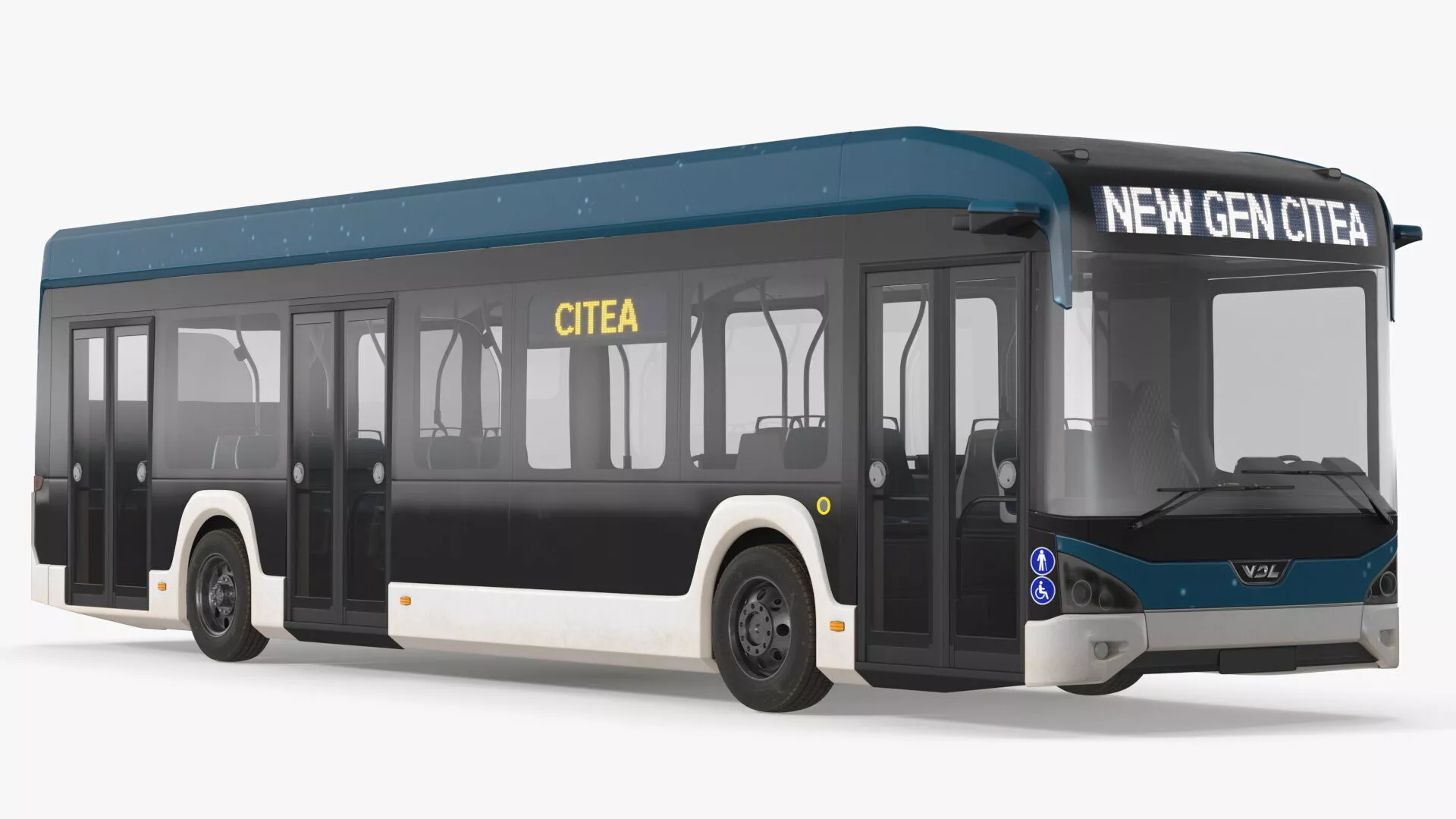 VDL Citea Electric City Bus New Generation Rigged 3D model