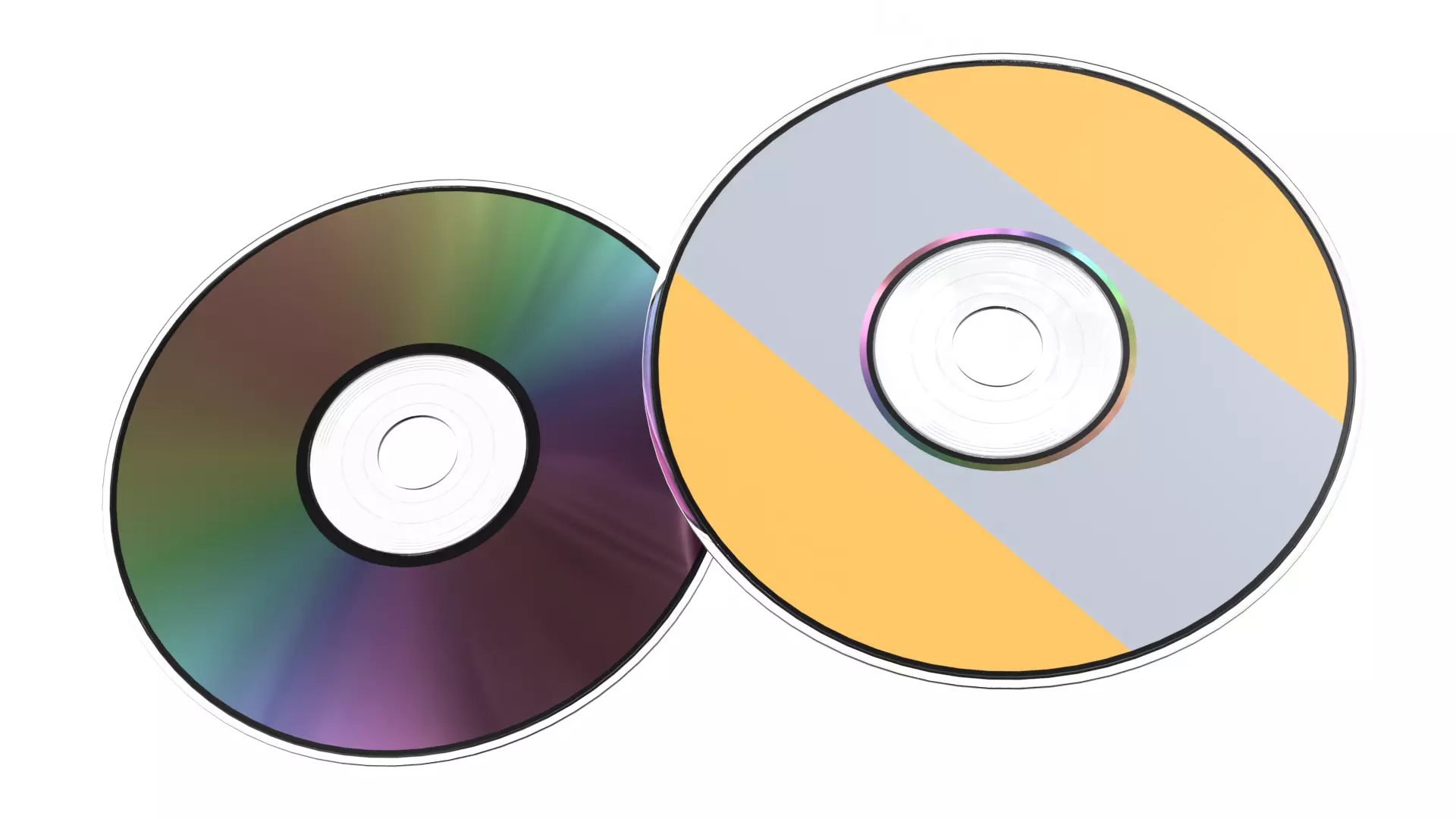 CD DVD Disk PBR 4 Low-poly 3D model