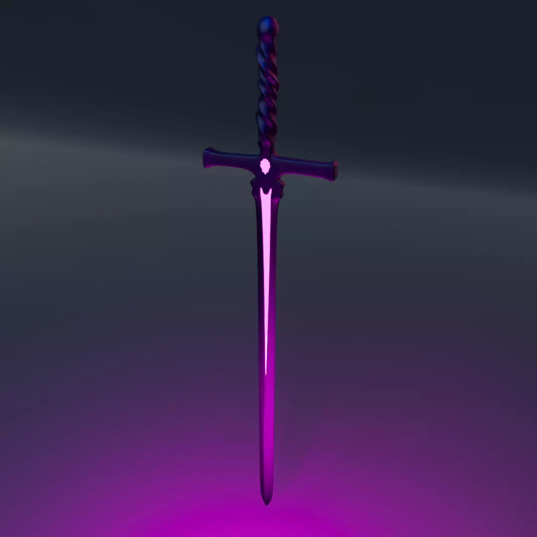 Stylized Arcane Sword 3D model