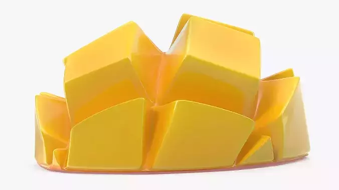 Fresh Mango Wedge 3D model 3