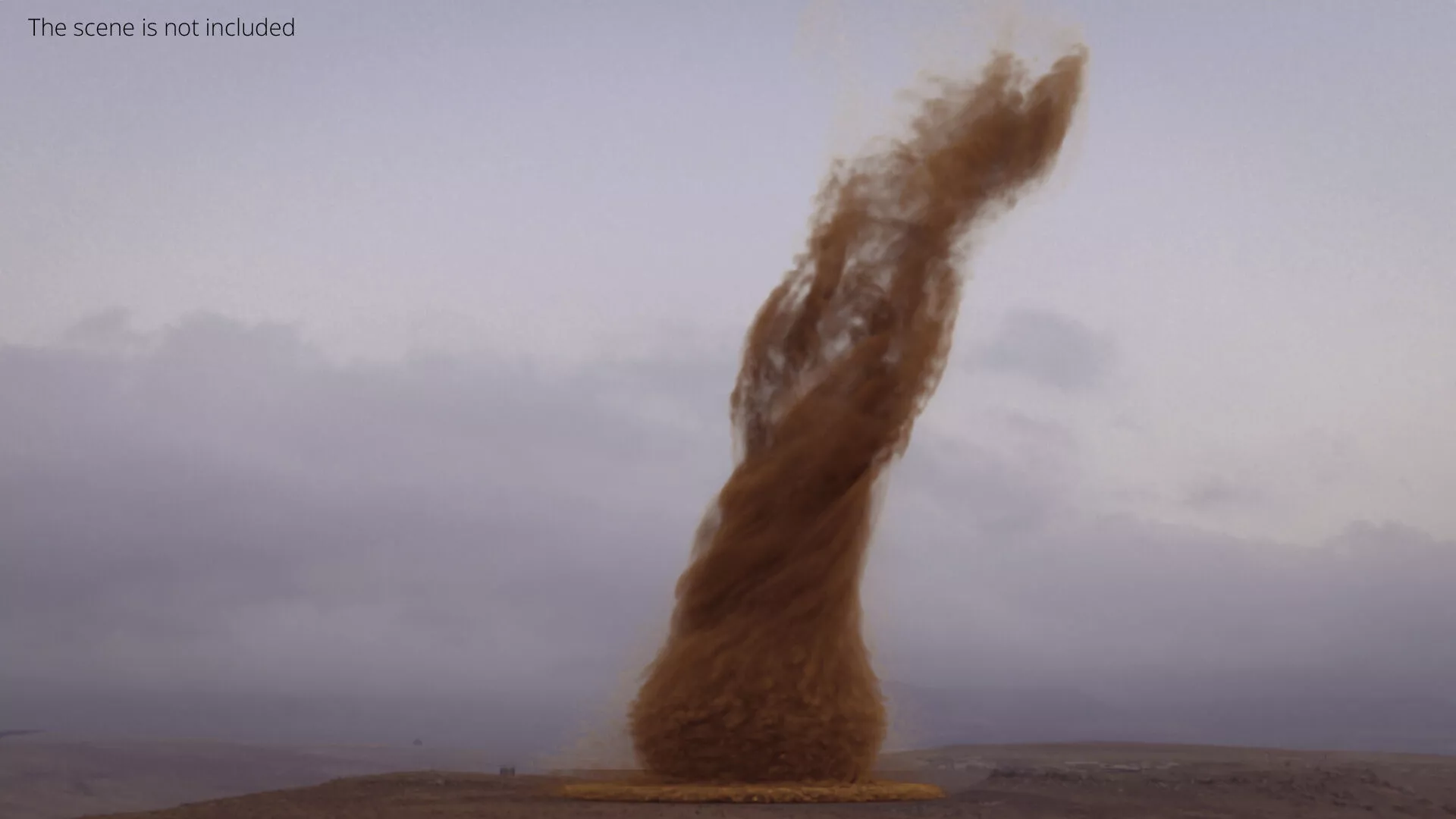 Sand Tornado Vortex VDB Animated for Blender 3D model