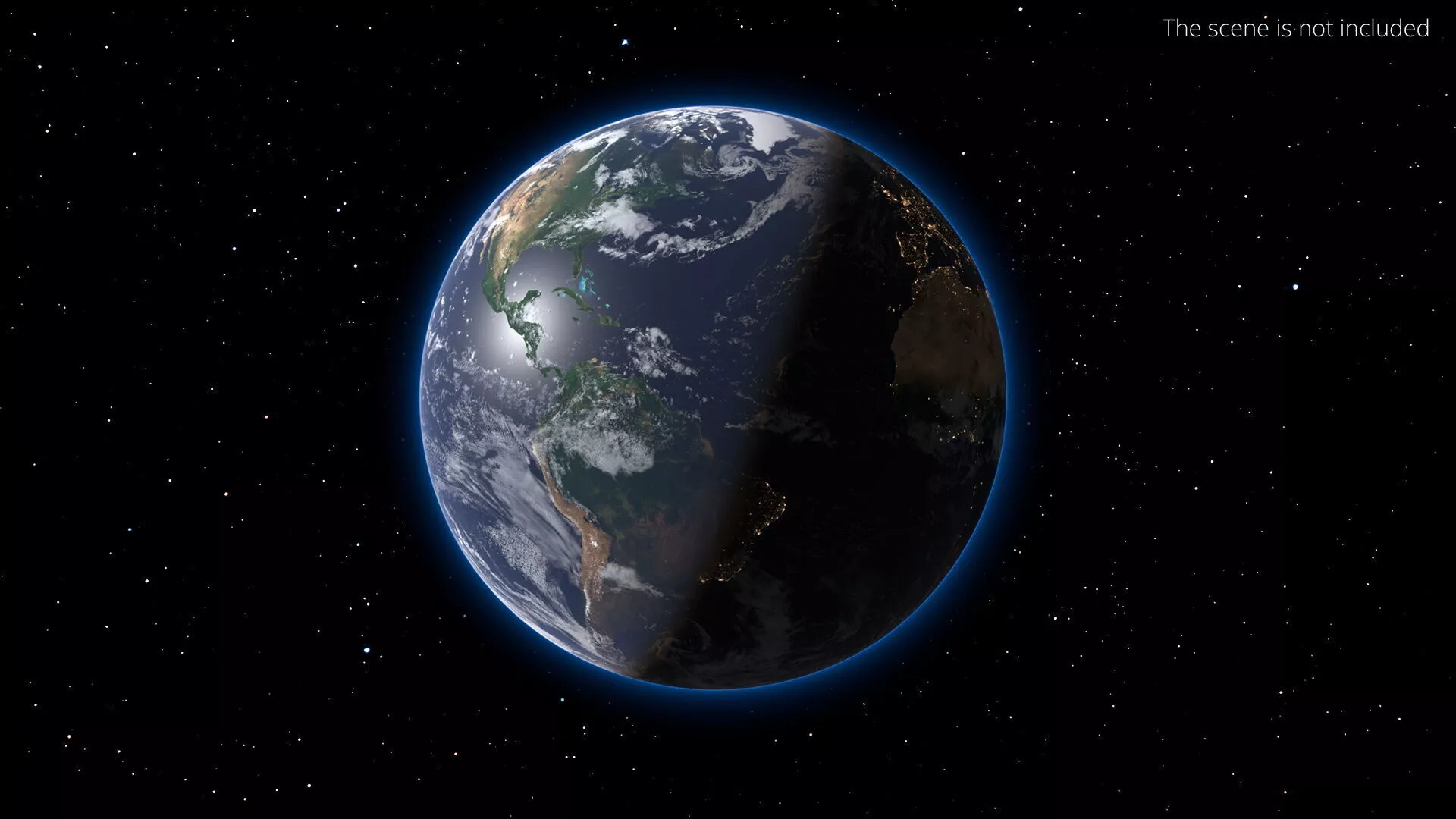 Realistic Earth 43K Volumetric Day-Night System for Blender 3D model