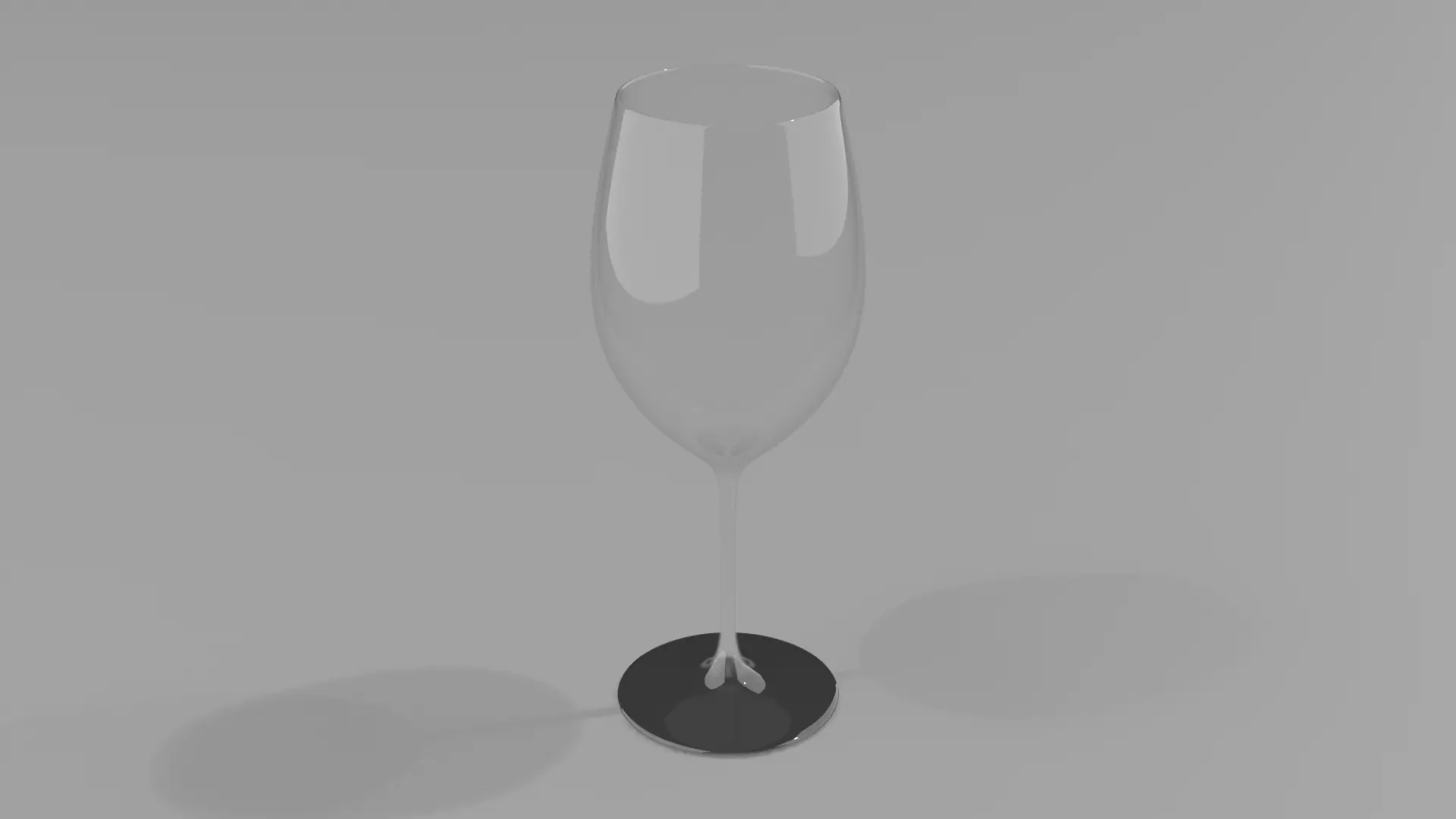 Wine glass Low-poly 3D model