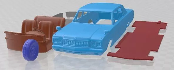 Nissan President Type D 1973 Printable Car 3D print model
