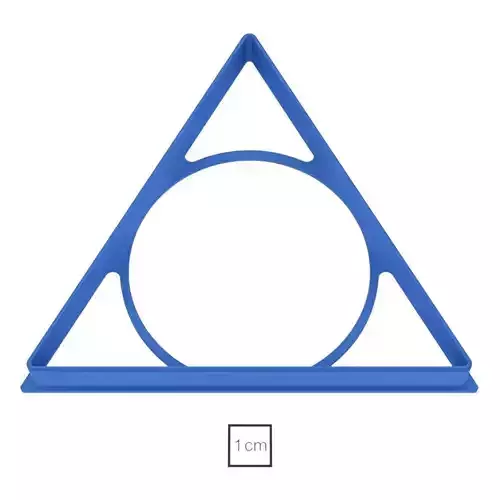 Equilateral triangle 120 mm cookie cutter for professional