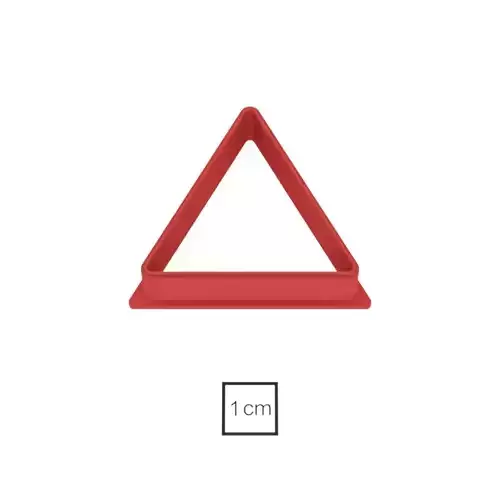 Equilateral Triangle 3 pieces cookie cutter for professional Free 3D print model