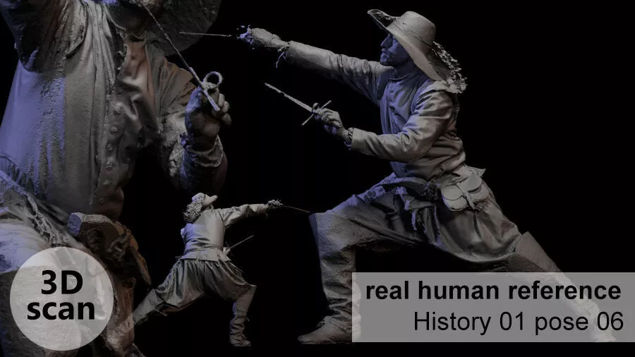 Historical figures 01 Pose06 3D print model