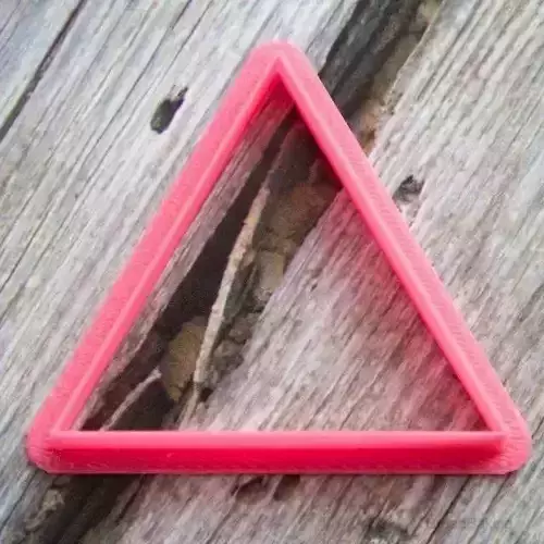 Isosceles triangle cookie cutter for professional