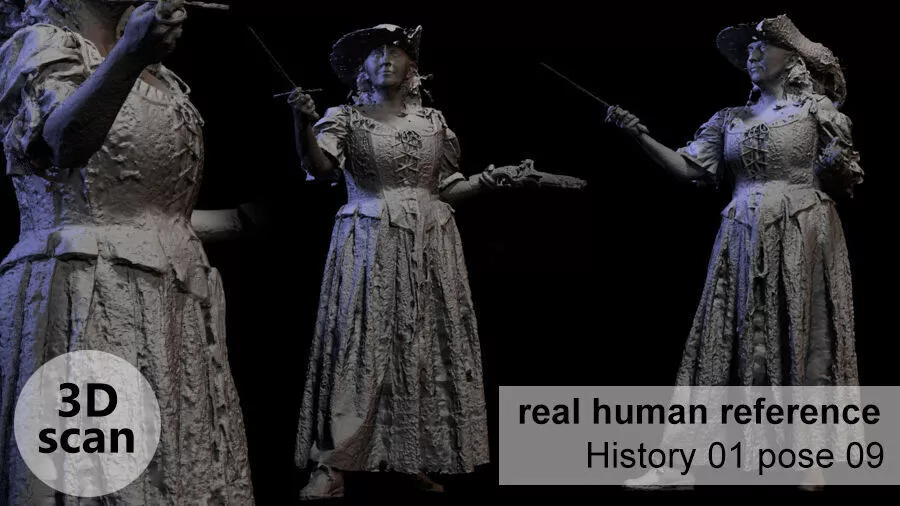 Historical figures 01 Pose09 3D print model
