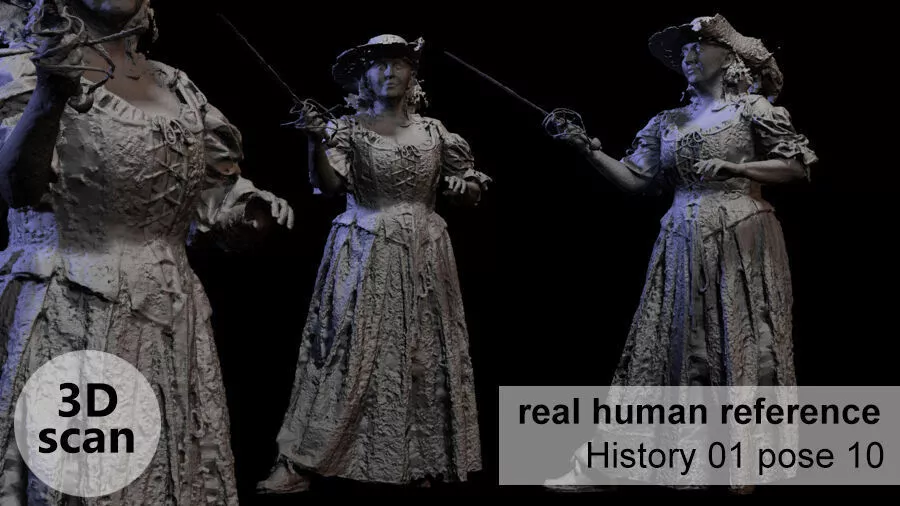 Historical figures 01 Pose 10 3D print model