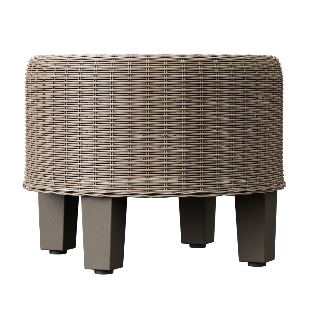 Rattan pouf 3D Model .max .obj .fbx