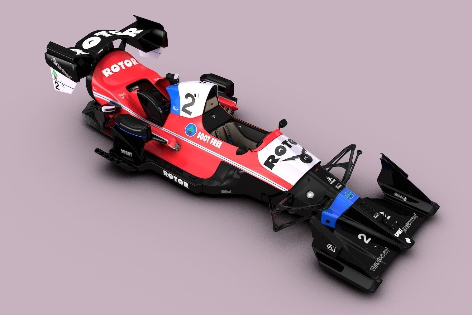 Rotor Racer Soot Free Team 3D model | CGTrader