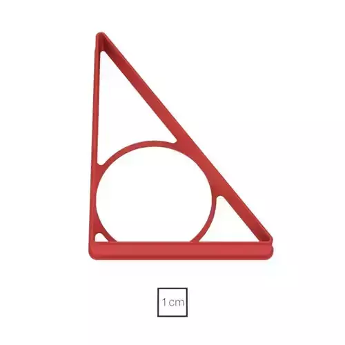 Rectangular triangle cookie cutter for professional