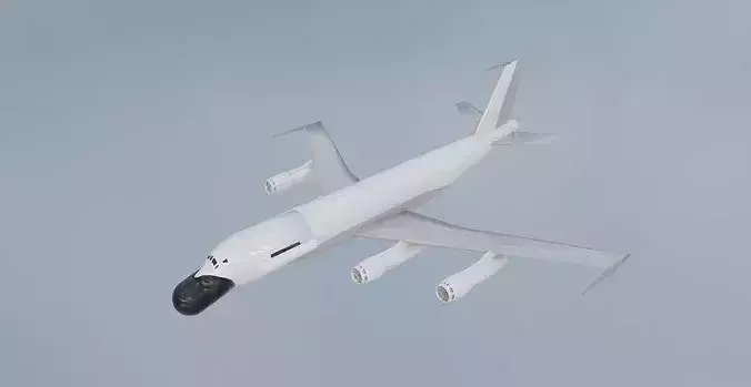 EC-135N Style Military Jet - Custom 1950s Transport
