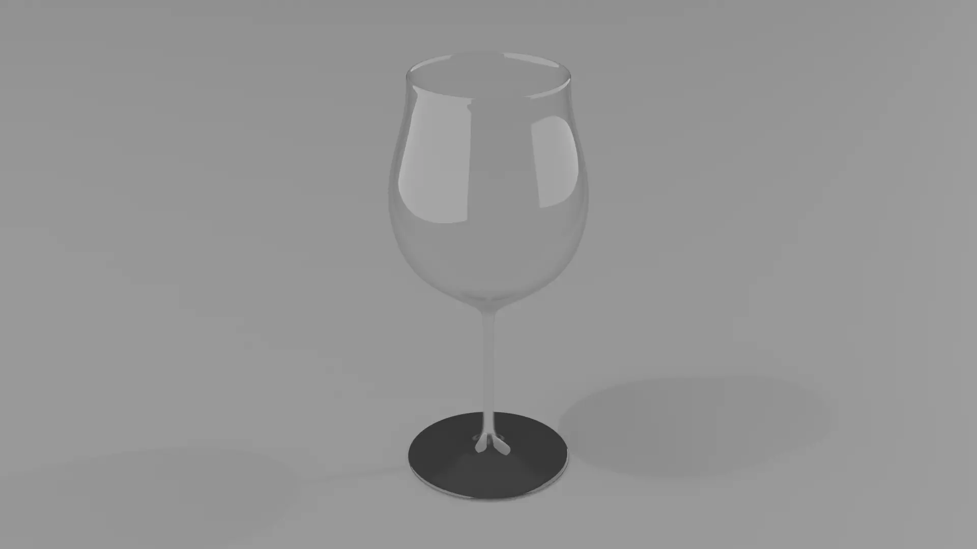 Wine glass Low-poly 3D model