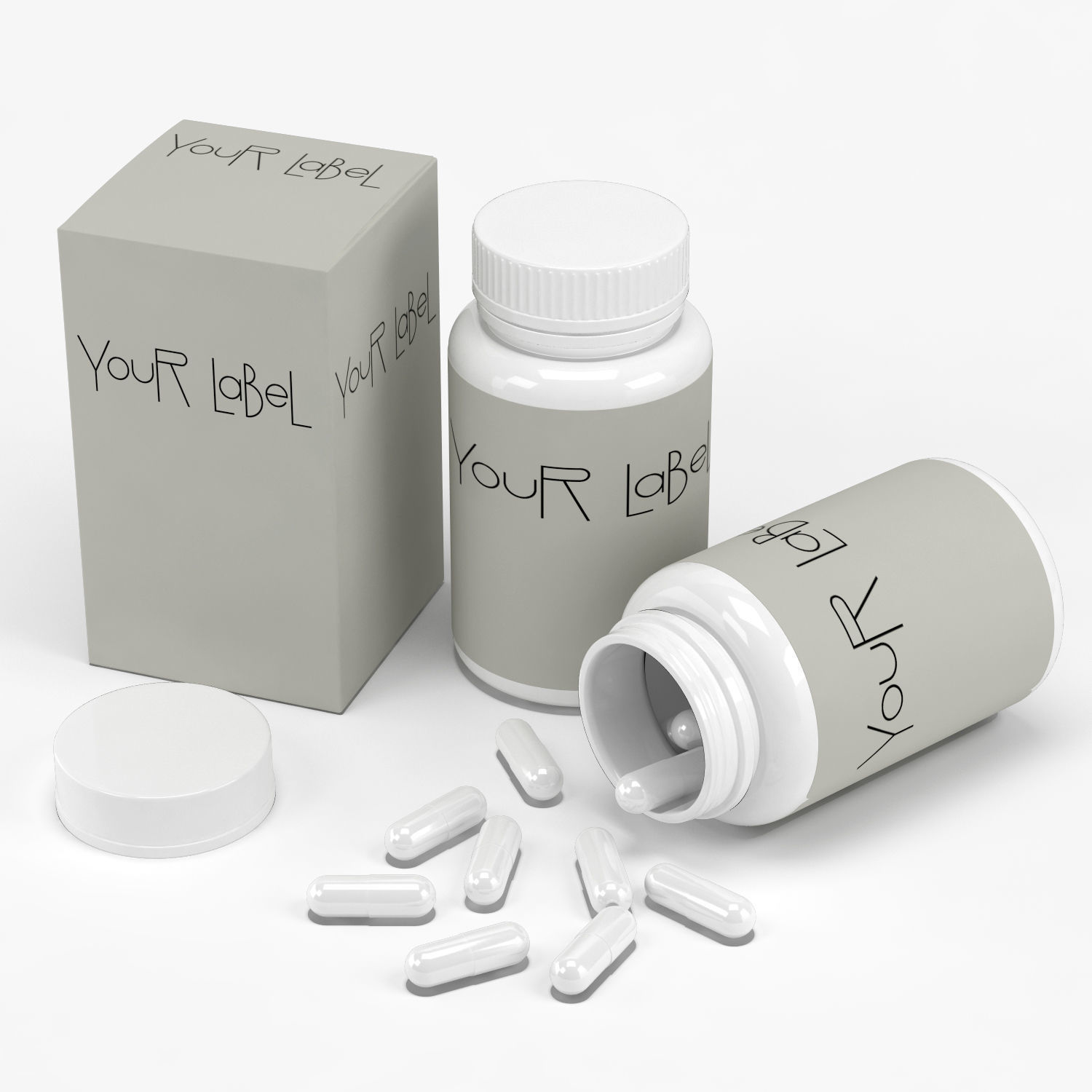 Medicine bottle 3D model_1